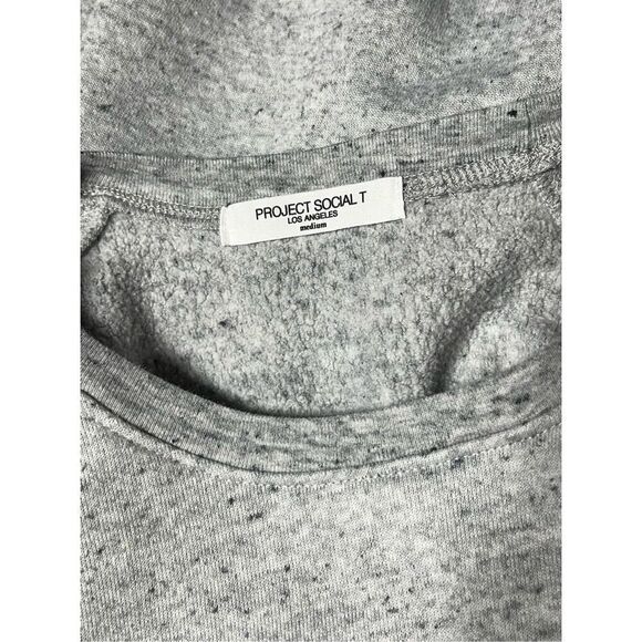 Project Social T Los Angeles Heather Grey Oversized Sweatshirt Size M - Picture 4 of 5